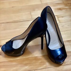 Aldo High Heels Dark Navy Blue